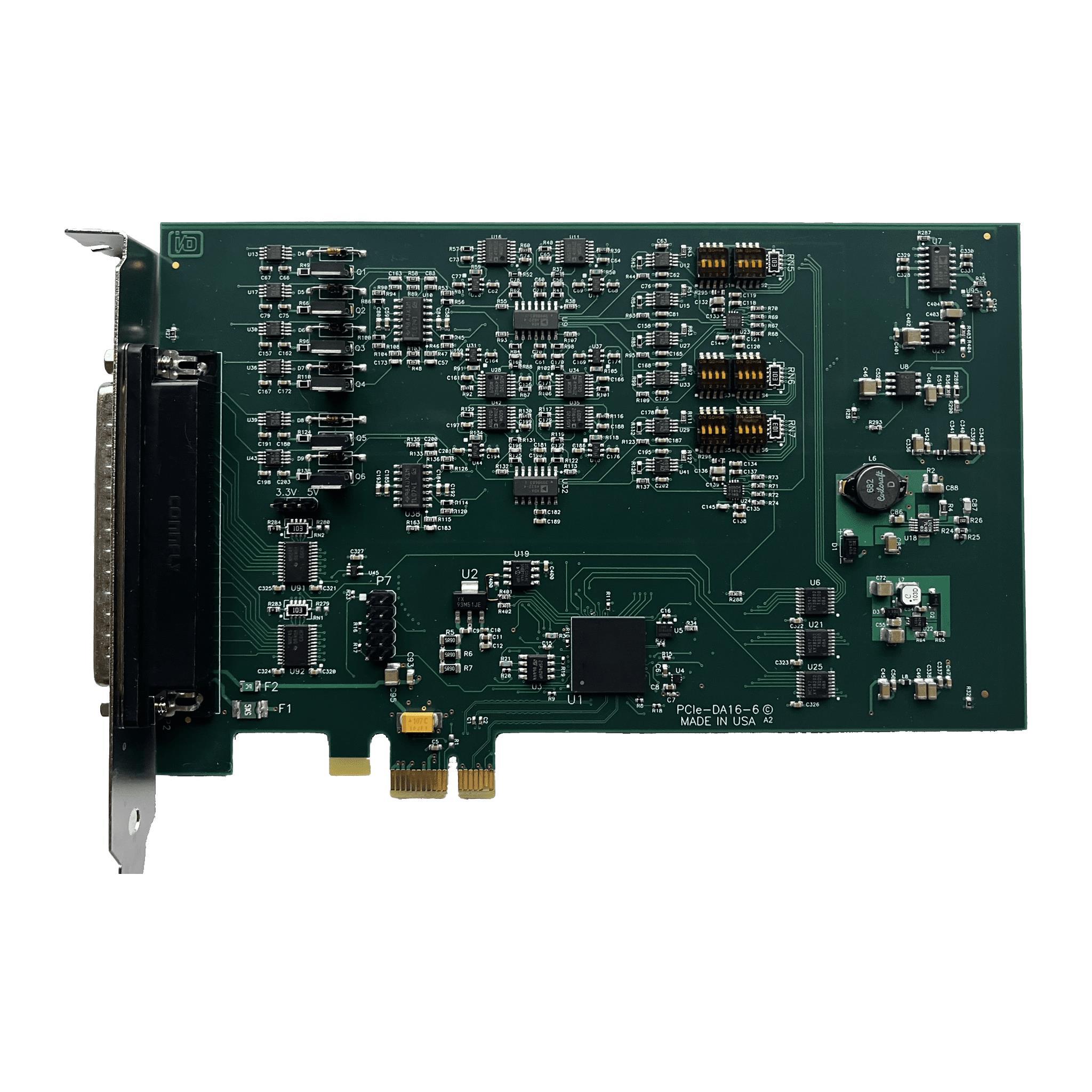 PCIe-DA16-6-RoHS — Встраиваемые компьютерные интерфейсные платы