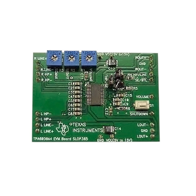 TPA6030A4EVM — Платы для проверки амплитудных усилителей