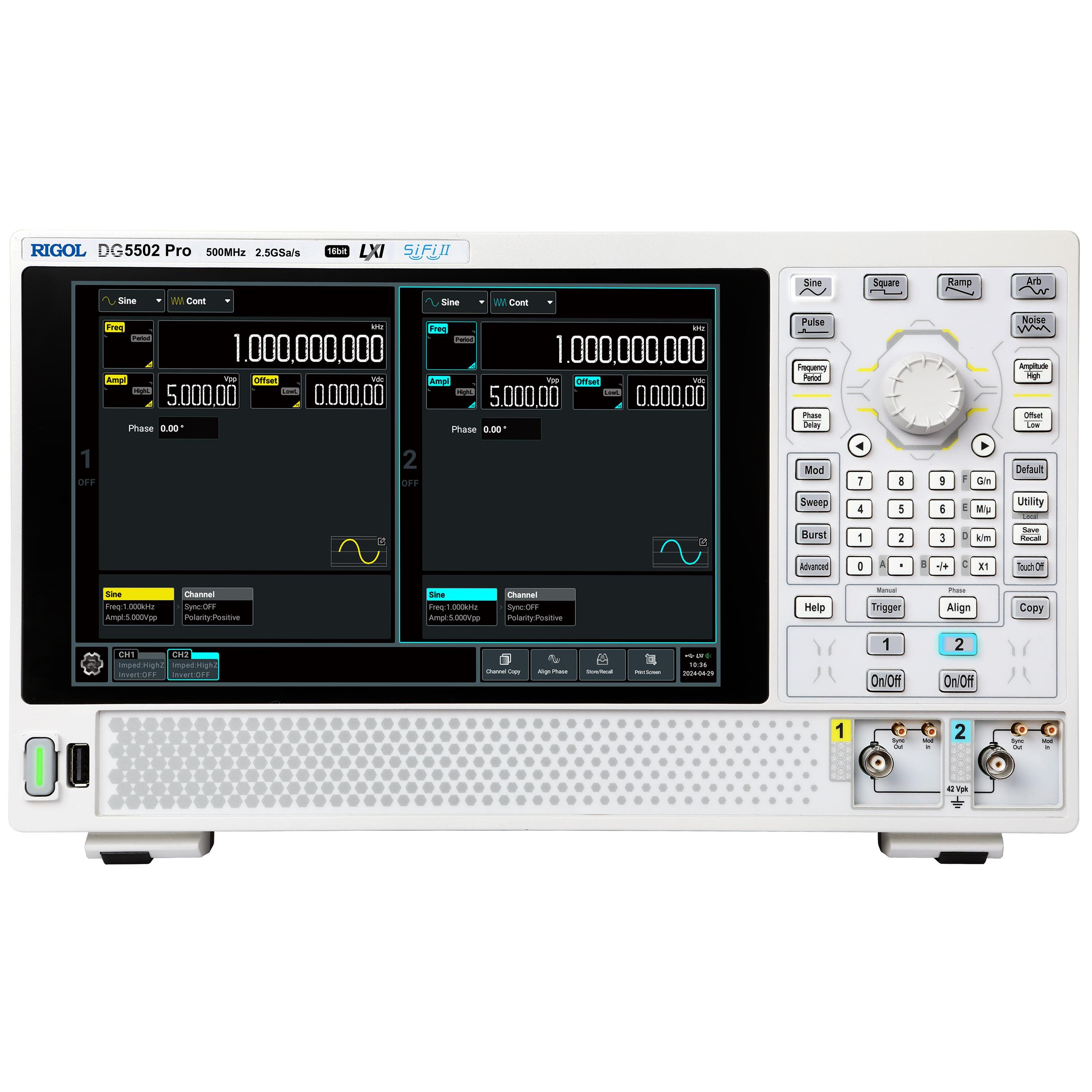 DG5502 Pro — Генераторы сигналов