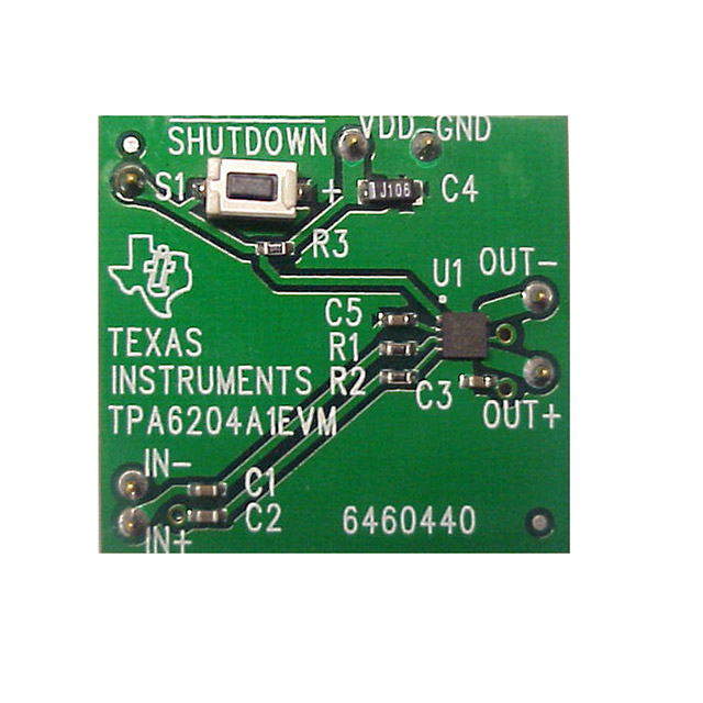 TPA6204A1EVM — Платы для проверки амплитудных усилителей