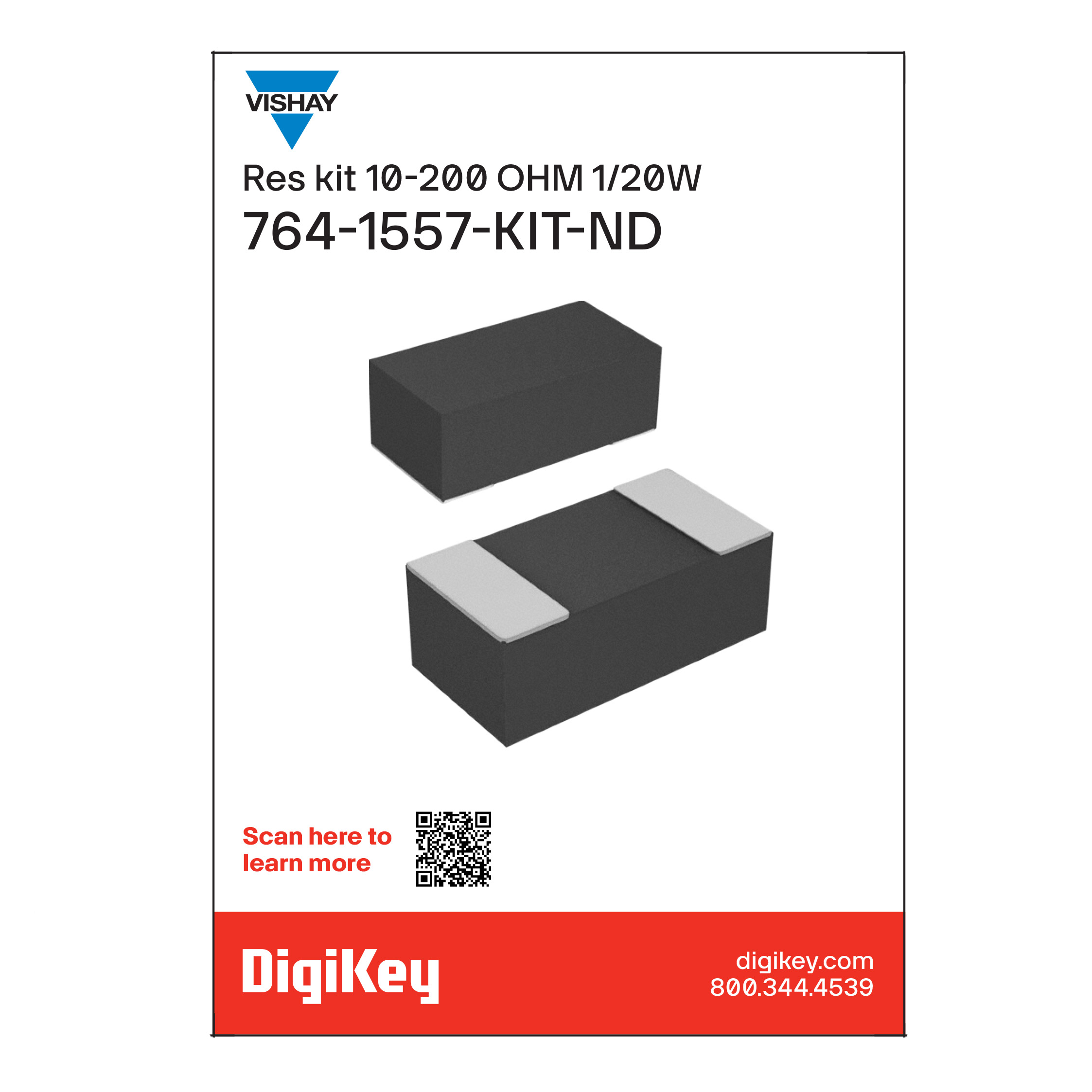 764-1557-KIT — Наборы резисторов