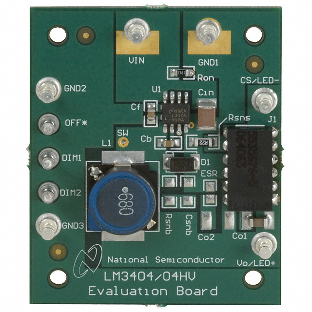 LM3404EVAL/NOPB — Платы для проверки управления светодиодами