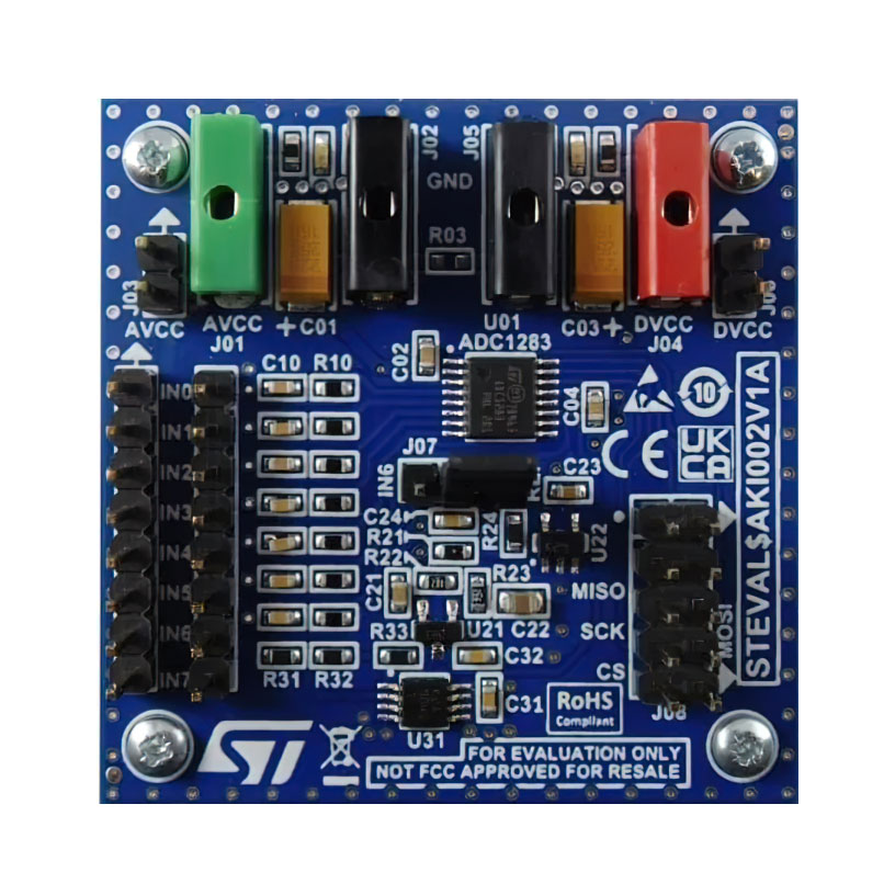 STEVAL-AKI002V1 — Платы для проверки аналогово-цифровых преобразователей (ADC)